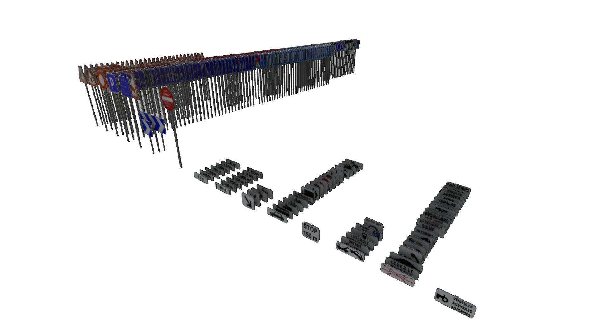 Pack de Panneaux Routier Français