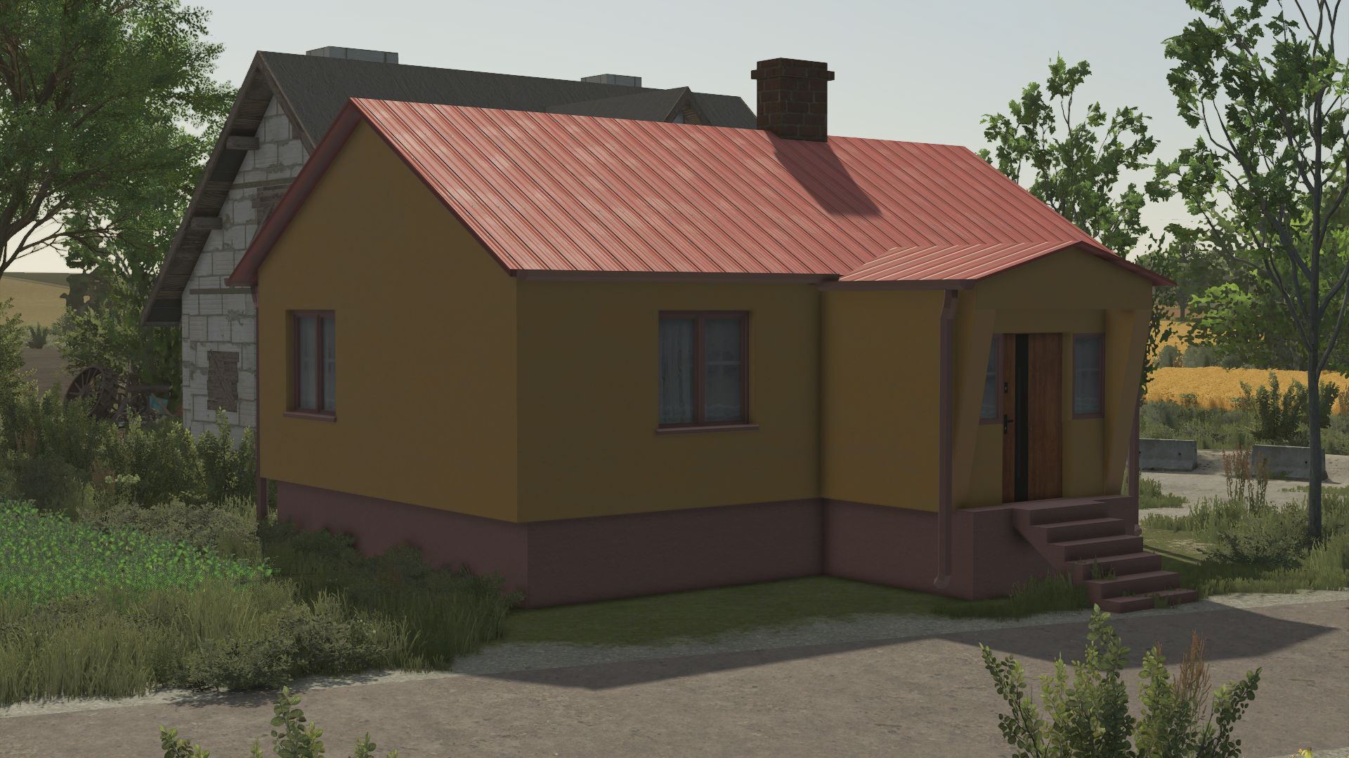 Packen Sie ein kleines polnisches Haus