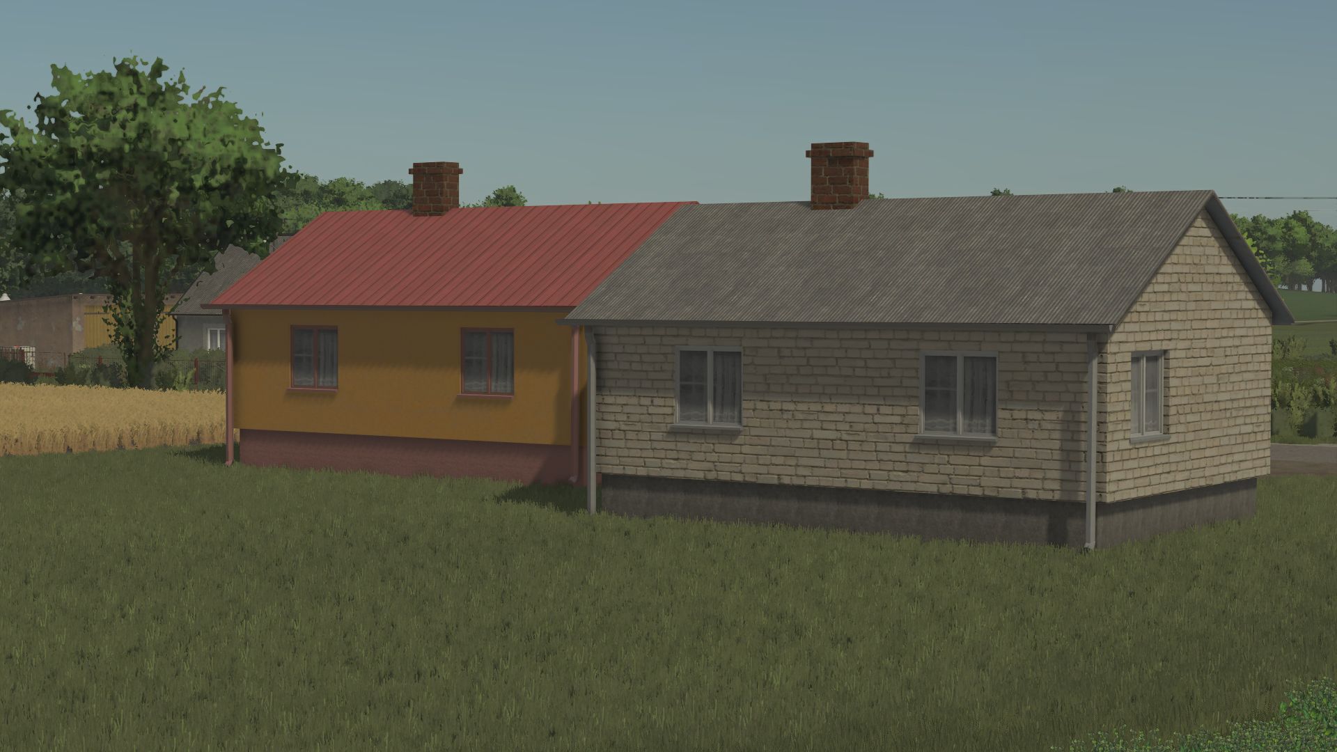 Packen Sie ein kleines polnisches Haus