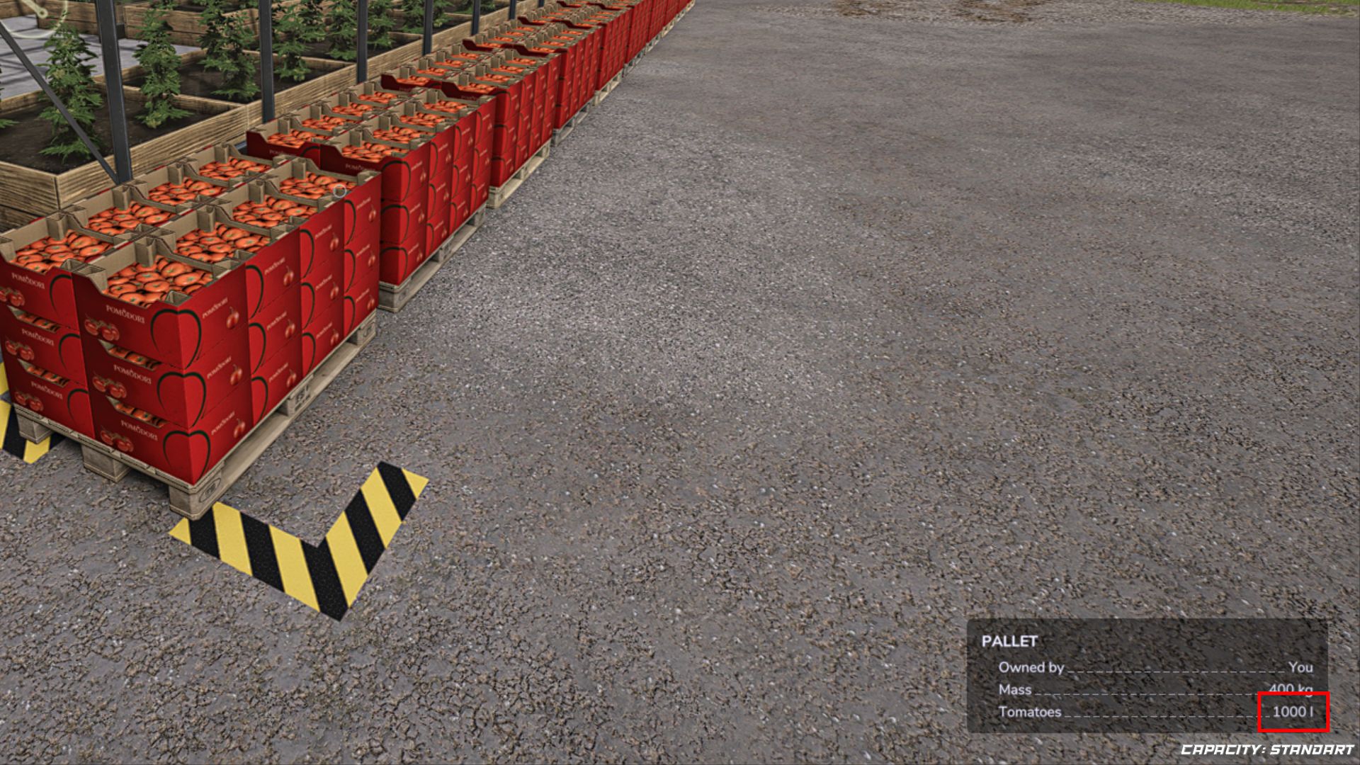 Palletcapaciteit en spawn-controle