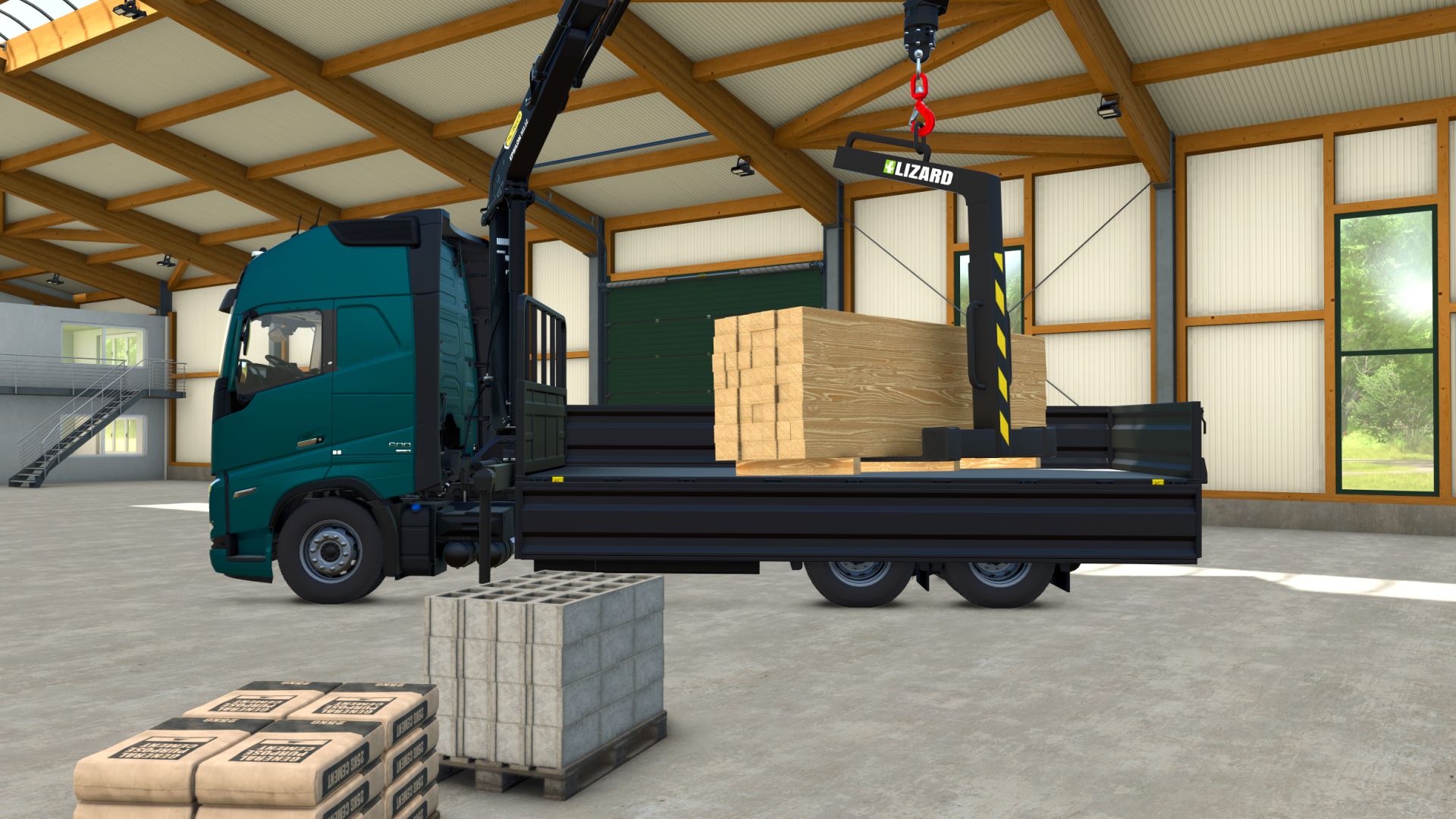 Pallet fork for crane