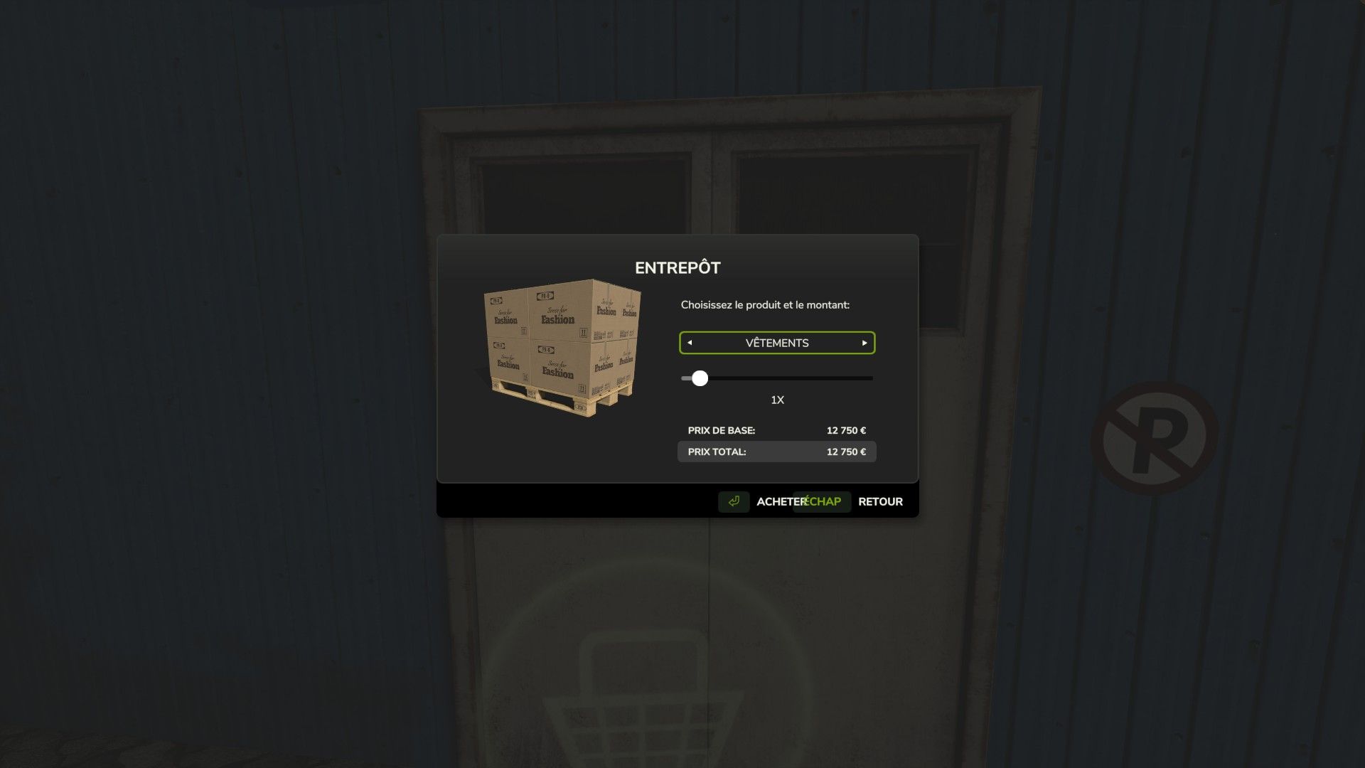 Pallet store
