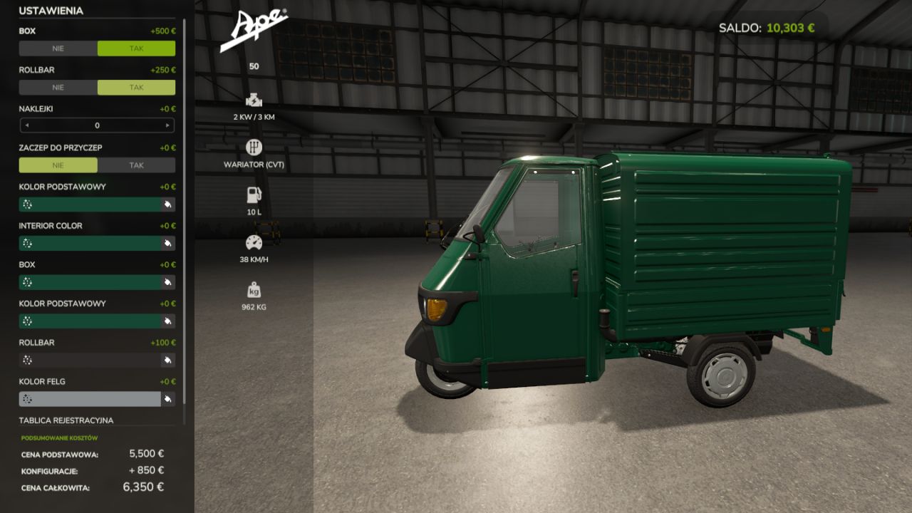 Piaggio Ape 50 Van/Cross