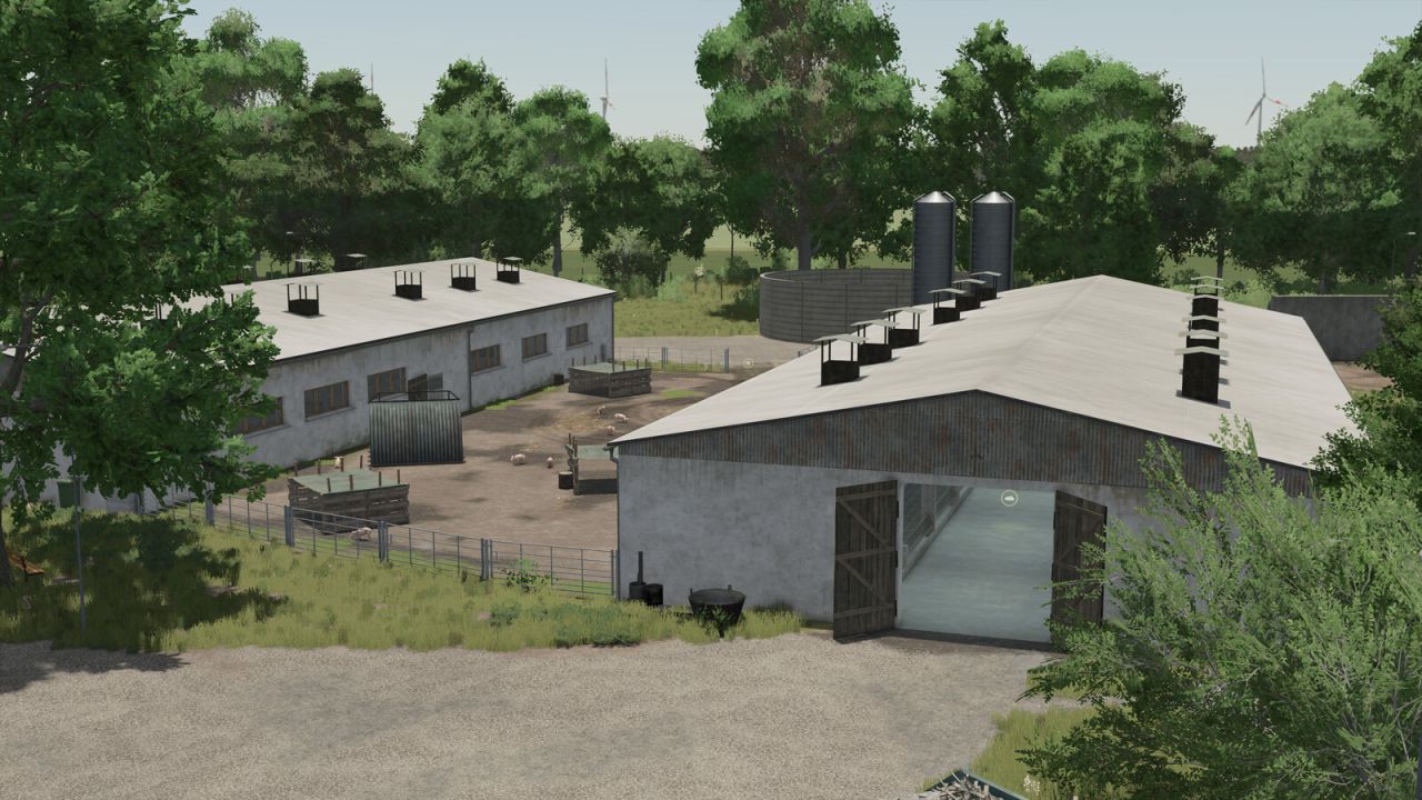 Paquete de edificios para granja porcina