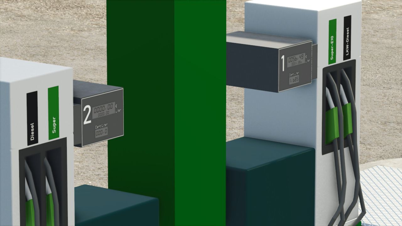 Platzierbare Tankstelle