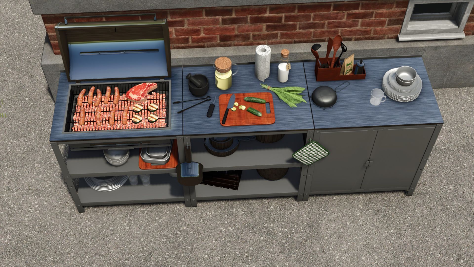 Grille placable