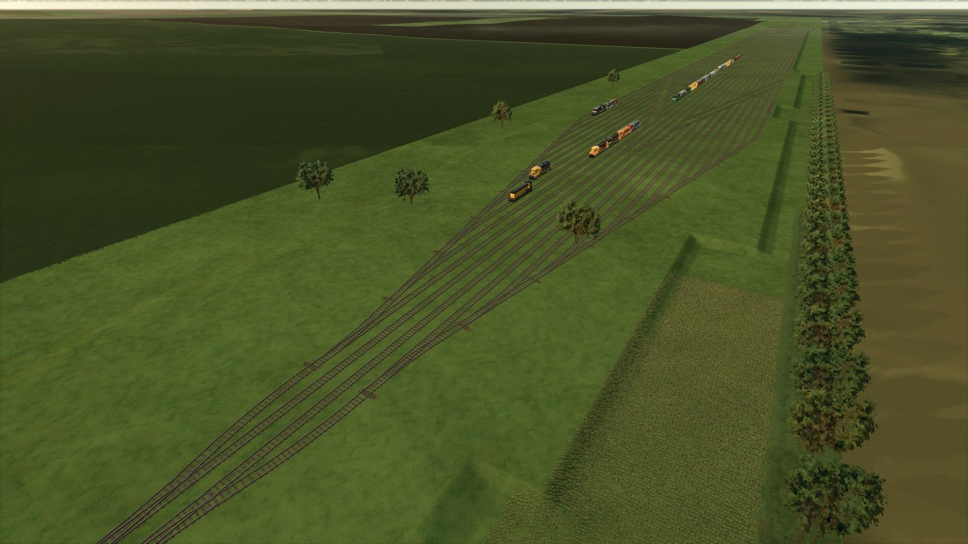 Placeable railway tracks