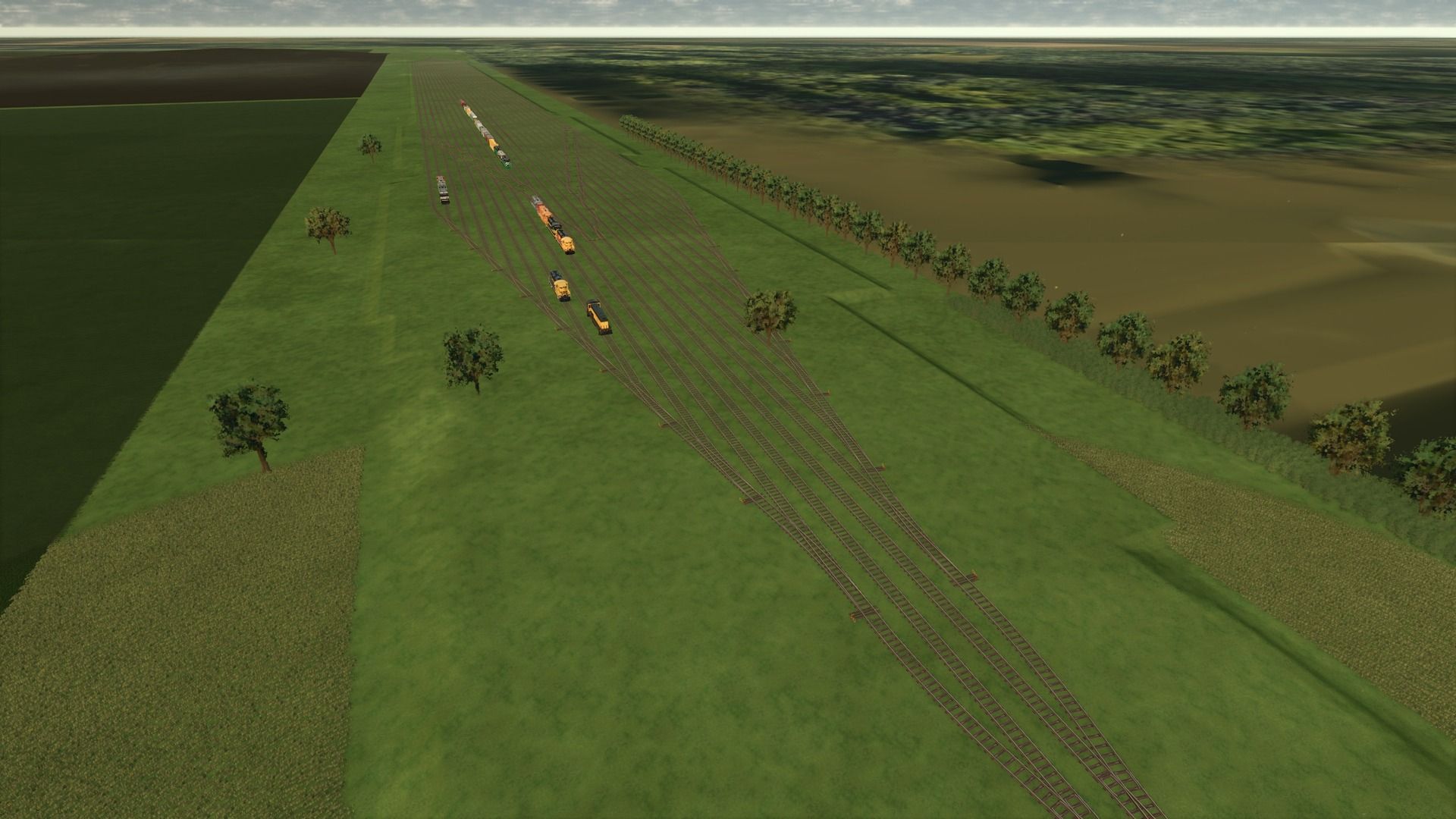 Placeable railway tracks