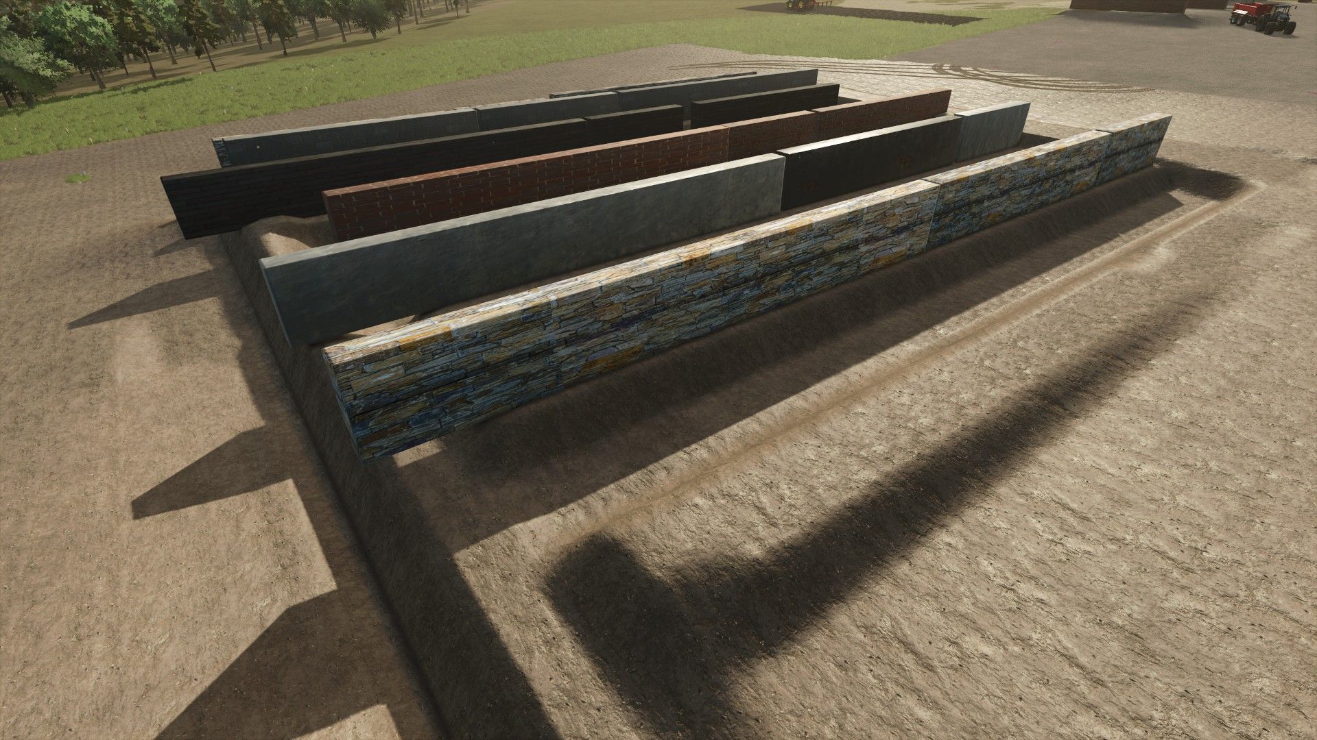 Placeable walls pack