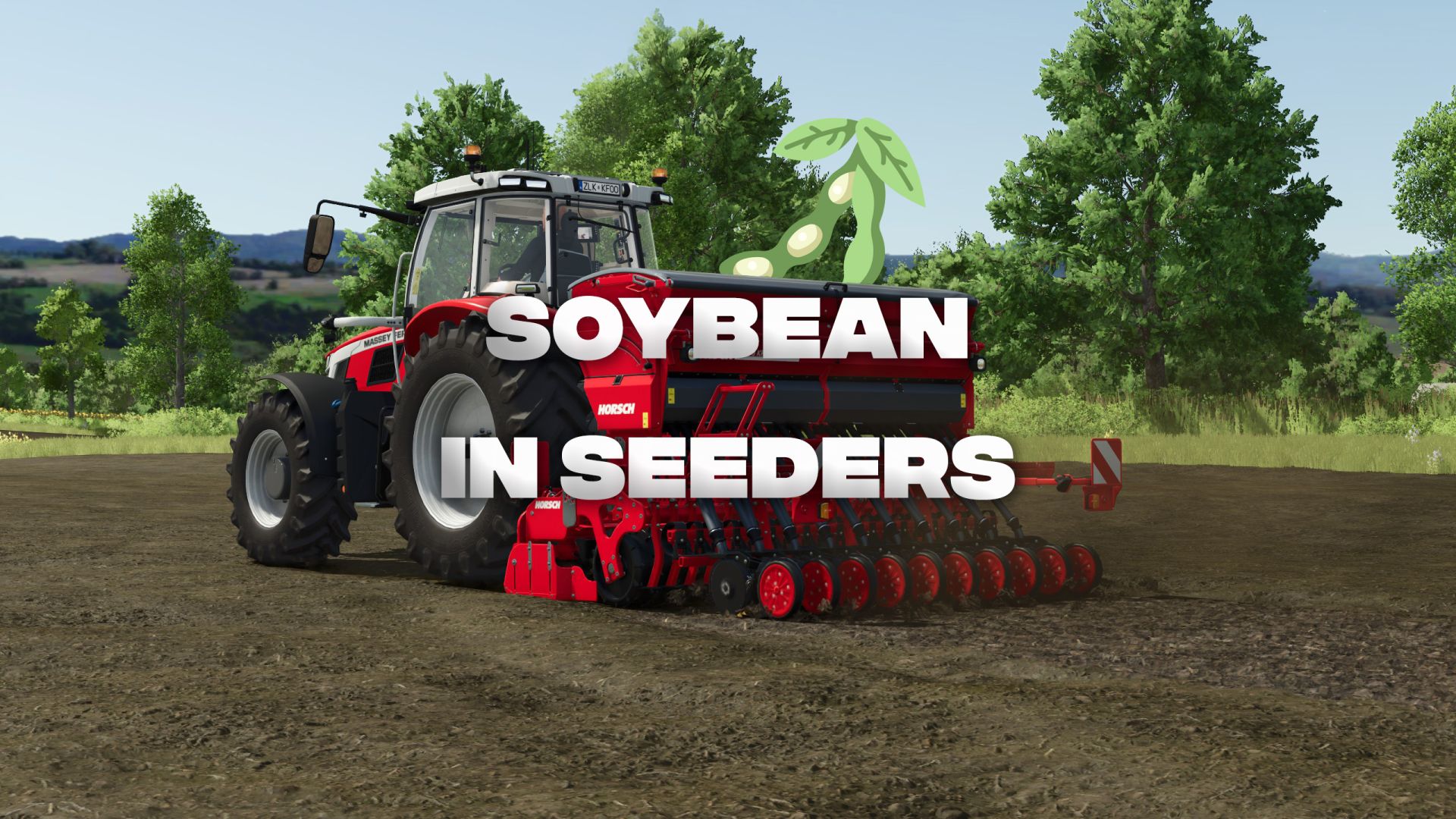 Plant sojabonen met seeders