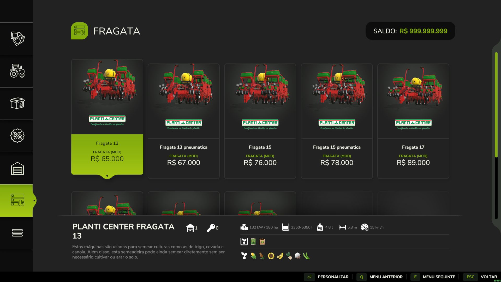 Planti Center Fragata Pack