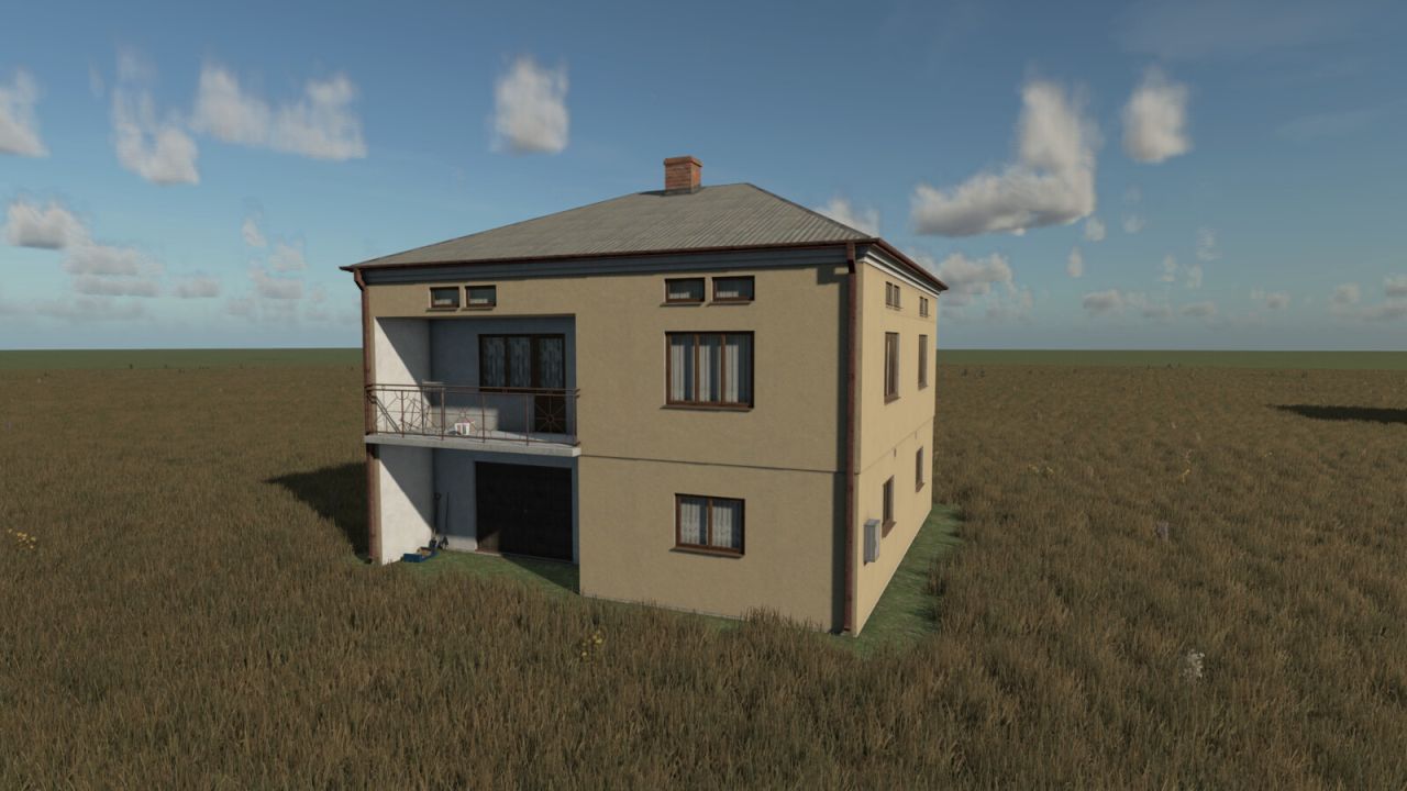 Casa de granja polaca de los 80