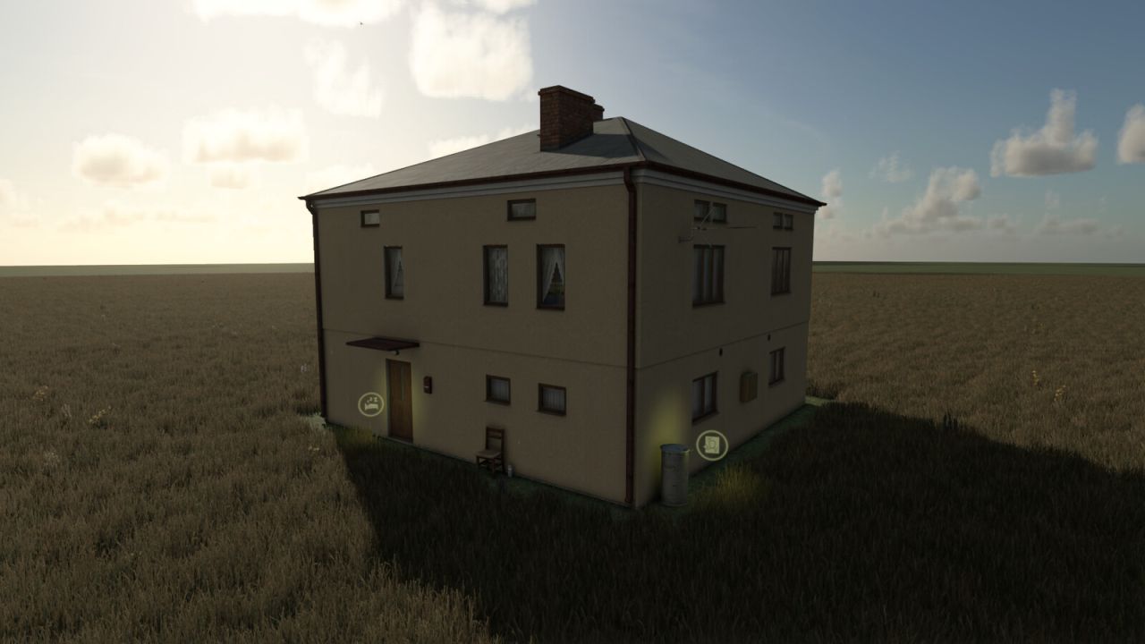 Casa de granja polaca de los 80