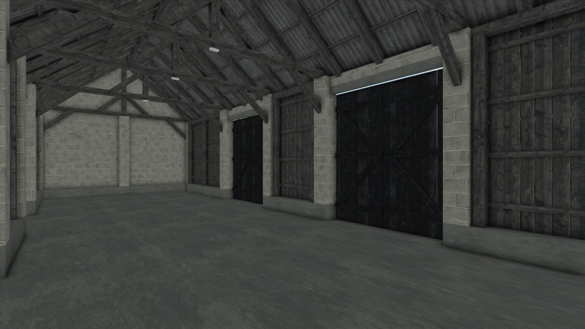 Polish brick barn
