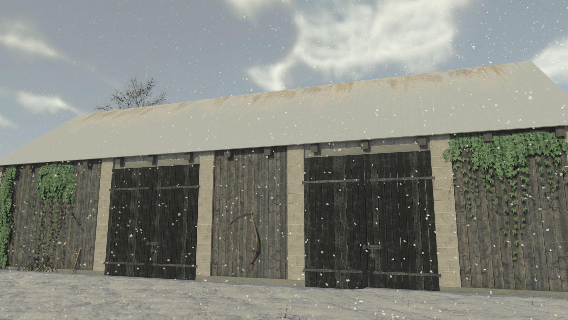 Polish brick barn