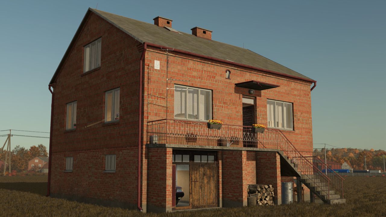 Polnisches Backsteinhaus