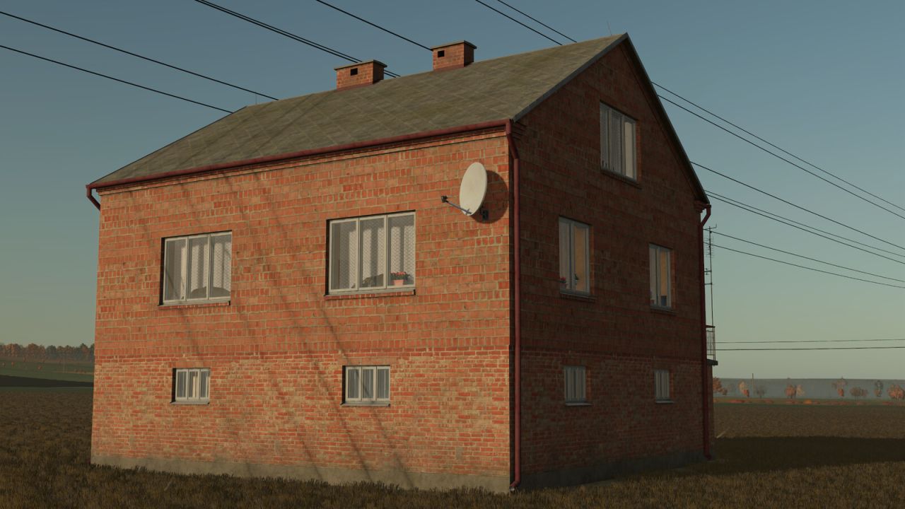 Polnisches Backsteinhaus