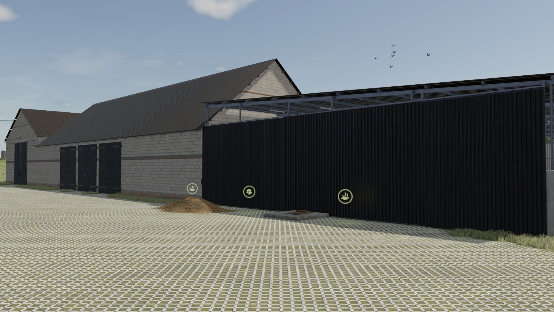 Polish Building With Cows