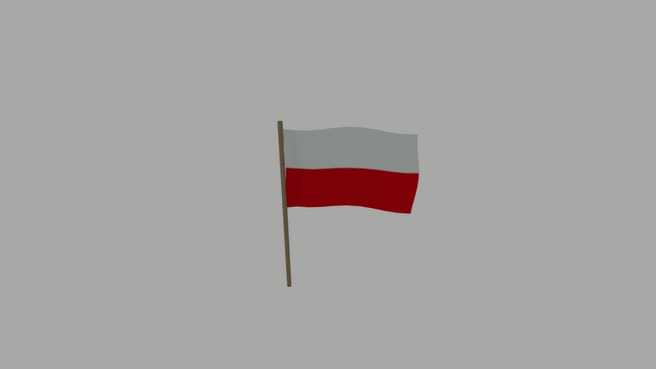 Polish Flag (Prefab) FS25