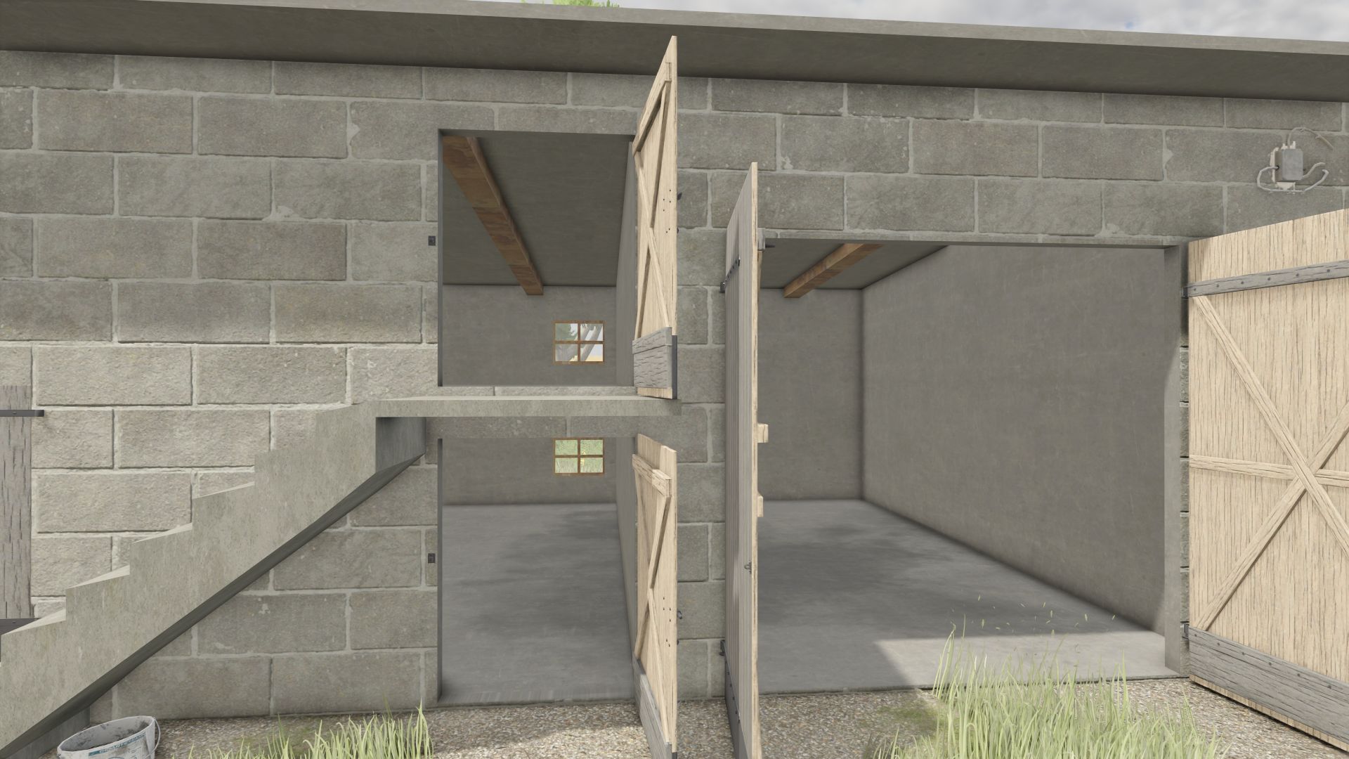 Polish Garage with an Attic