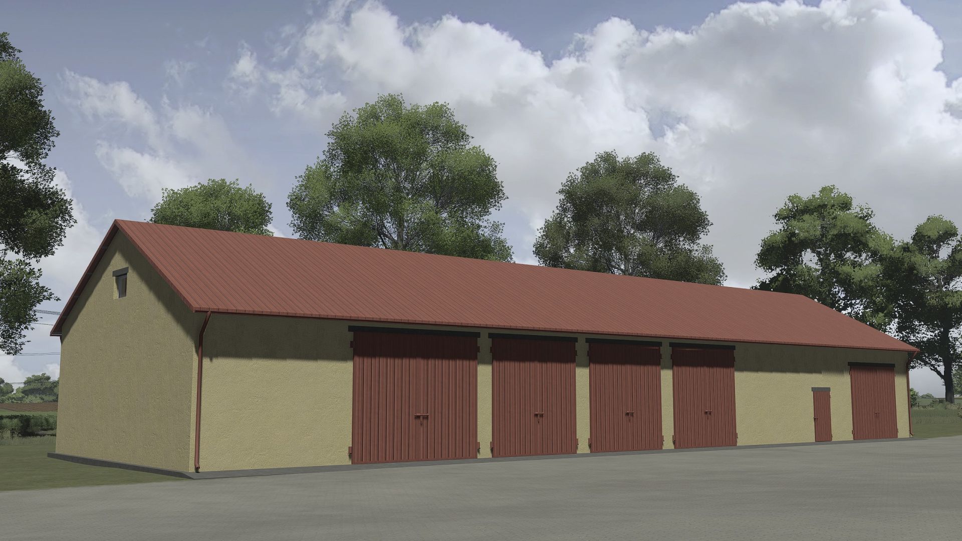 Polnische große Garage
