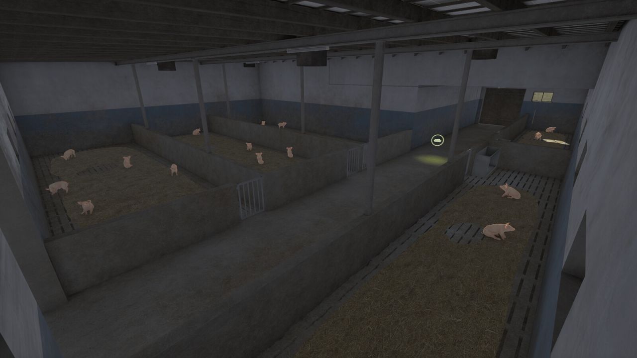 Polish Pigsty With Barn