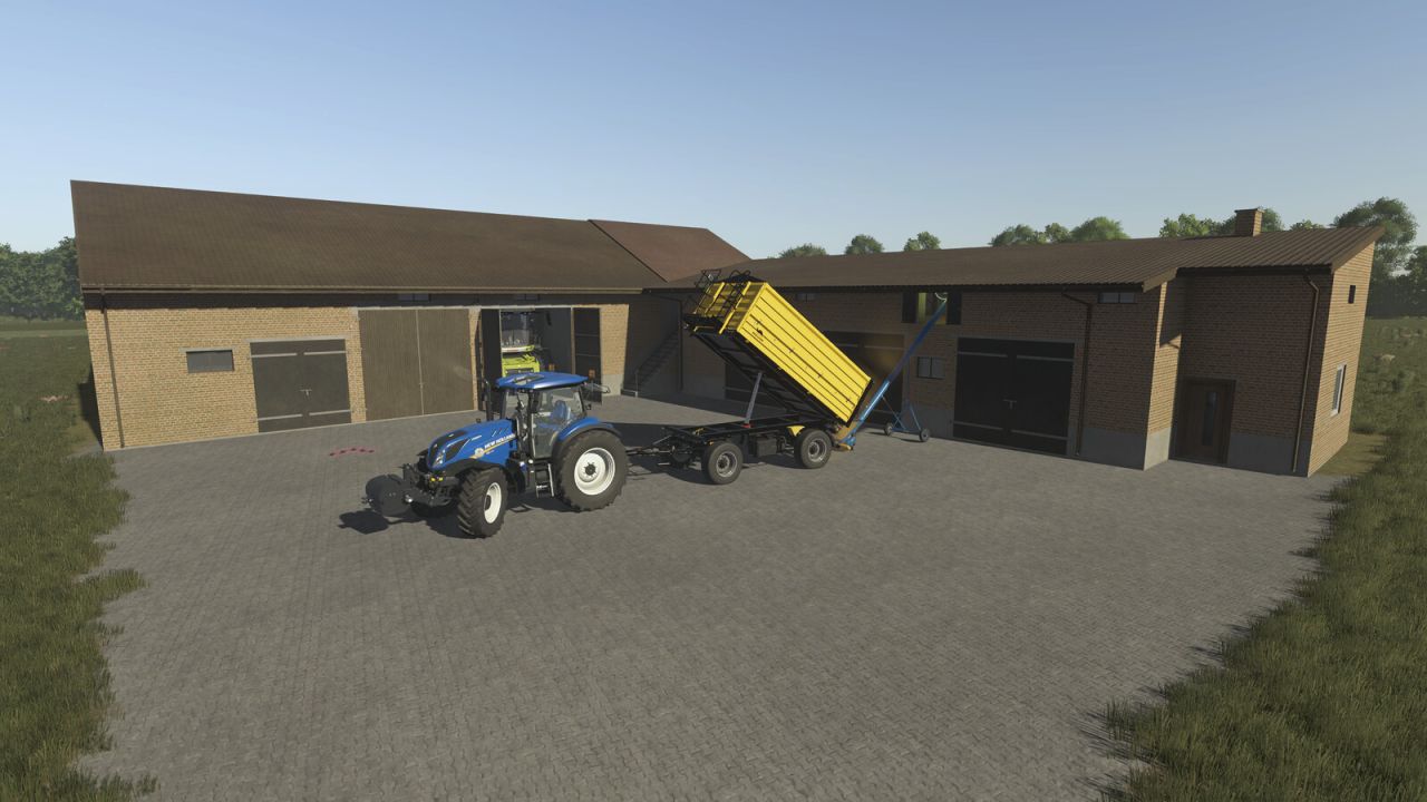 Polish Pigsty With Barn