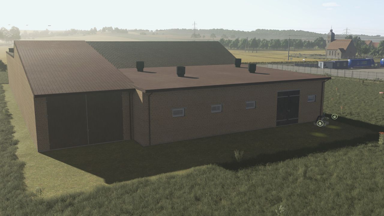 Polish Pigsty With Barn