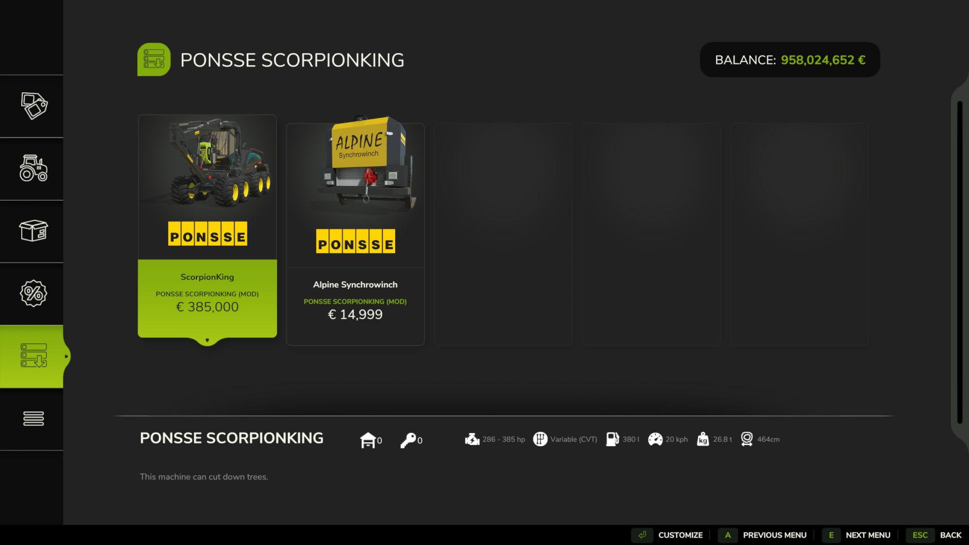 Ponsse Scorpion King