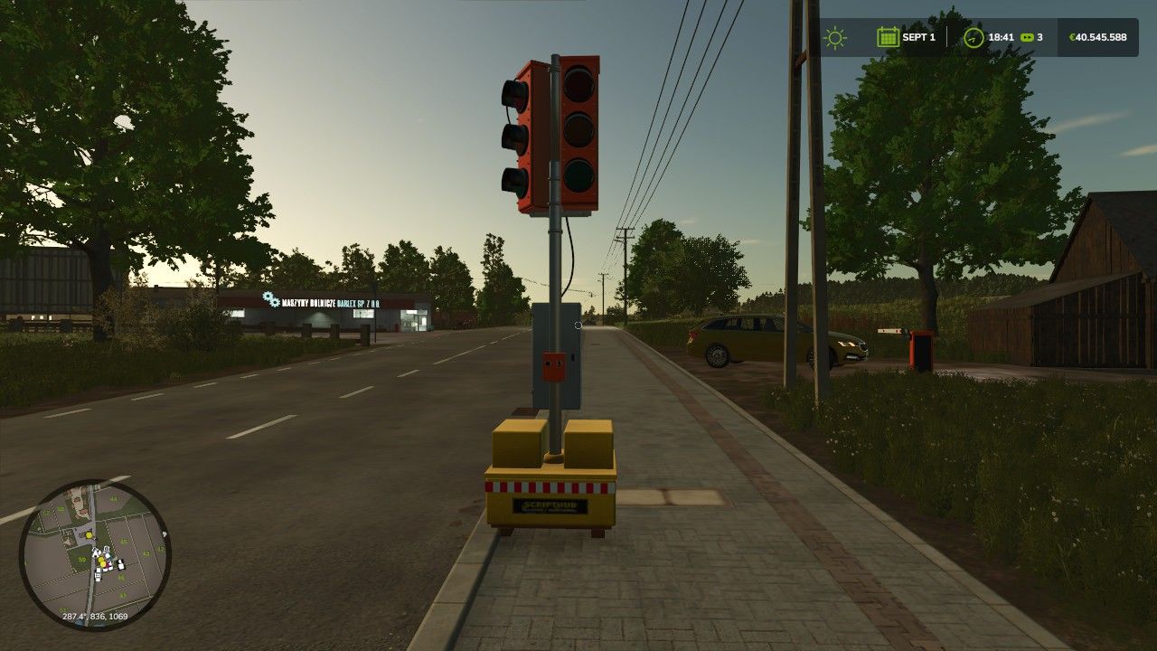 Portable replacement traffic light