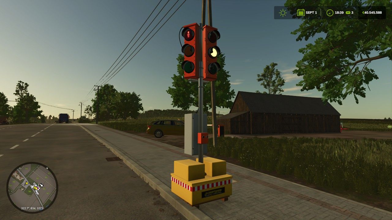 Portable replacement traffic light