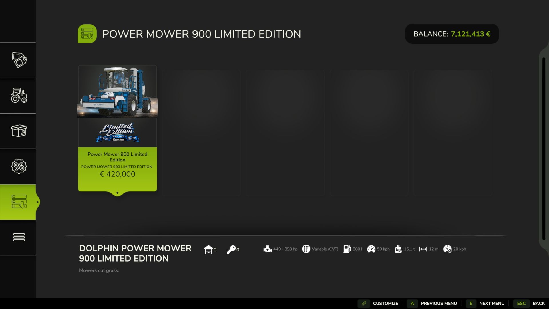 Power Mower 900 Limited Edition