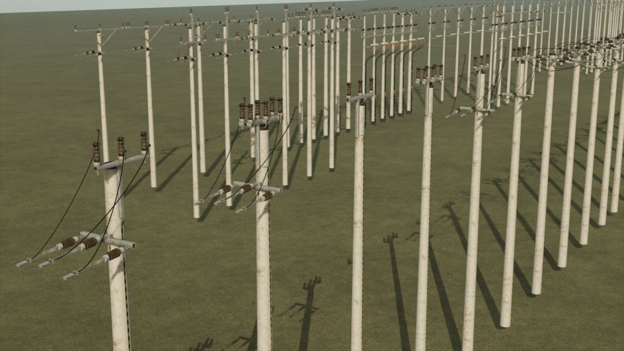 Poteaux électriques (Prefab)