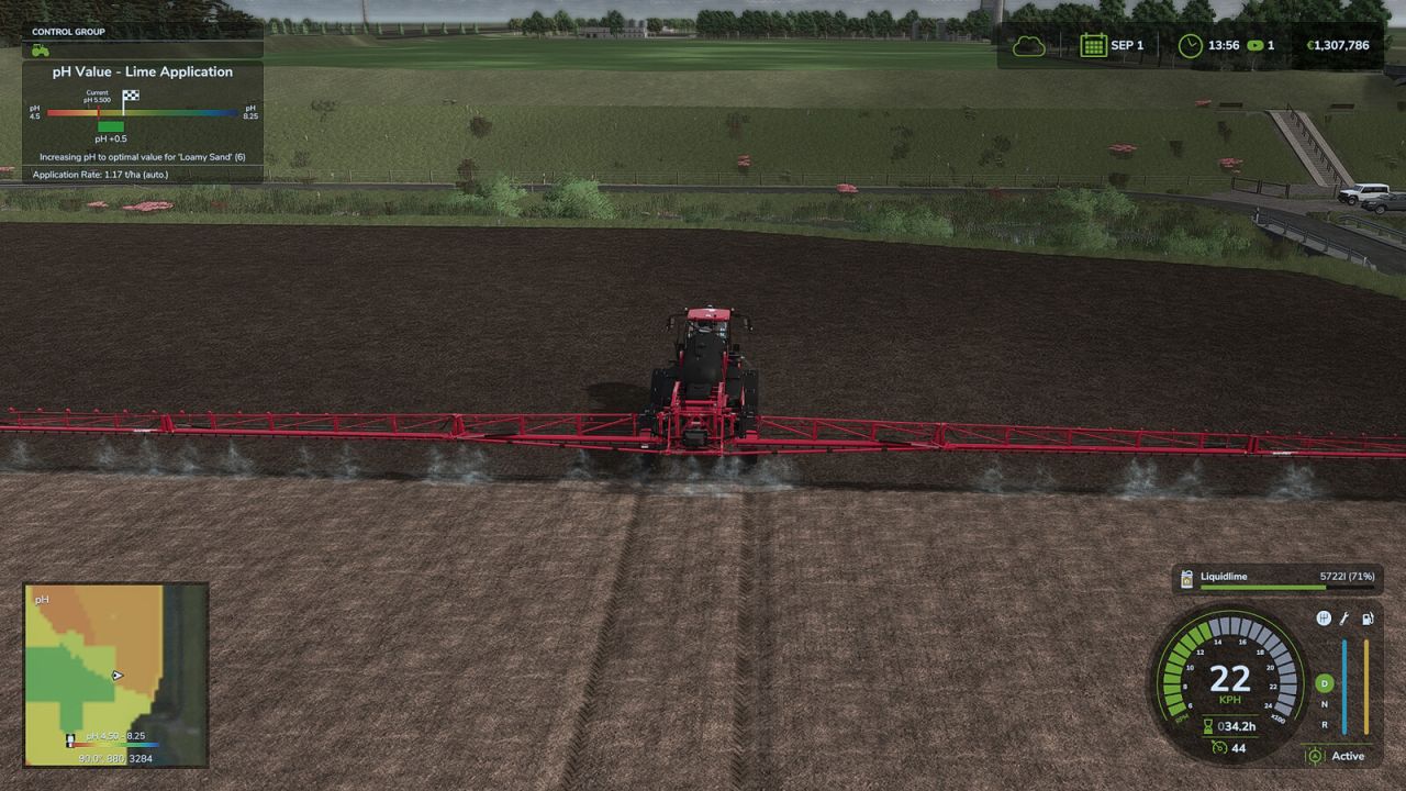 Correction de la chaux liquide de l’agriculture de précision