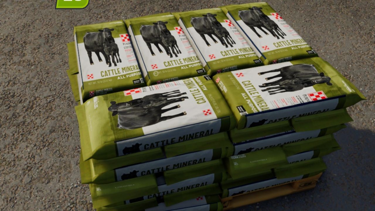 Purina feed mineral pallets