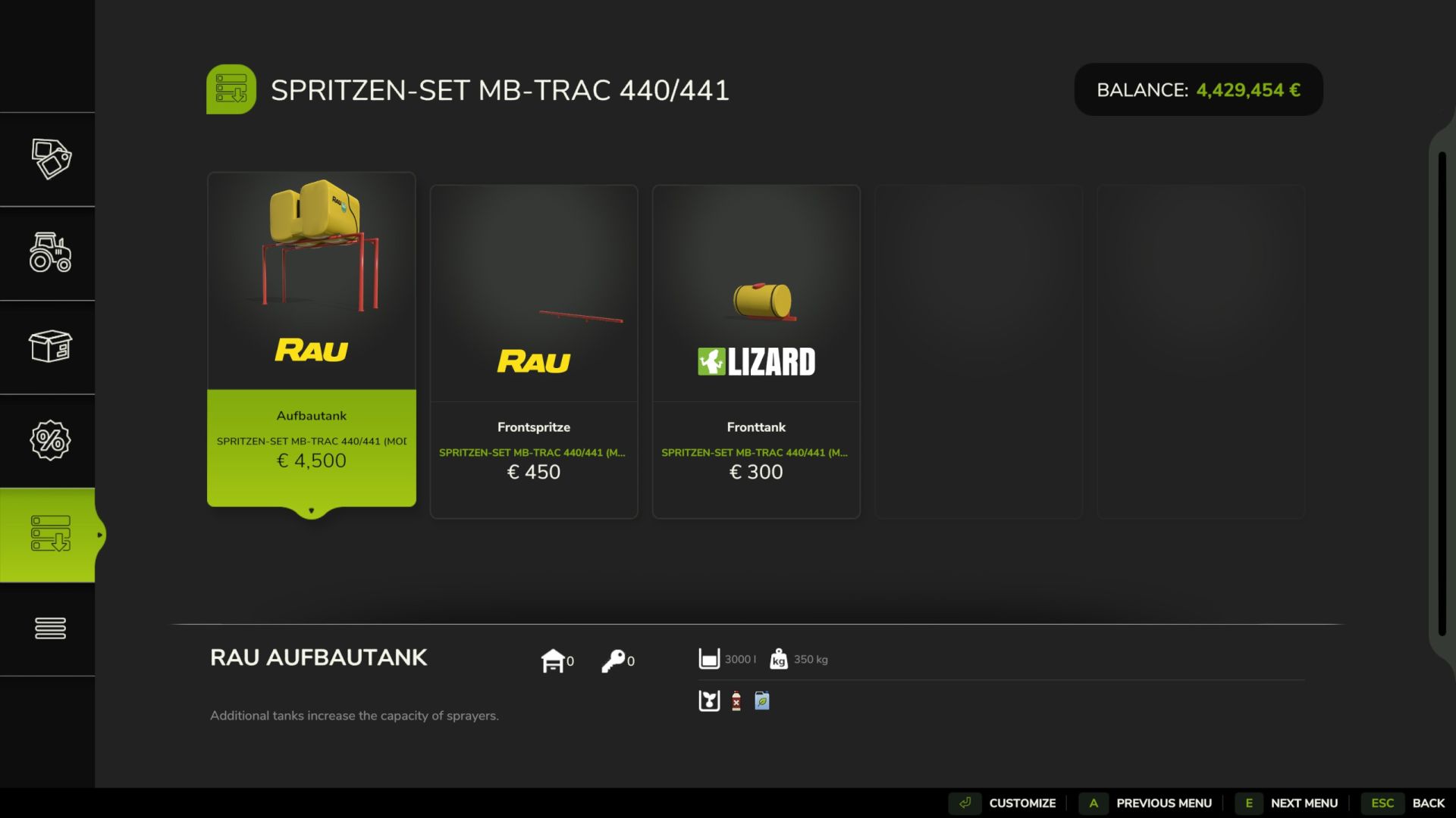 RAU/LIZARD Streupaket