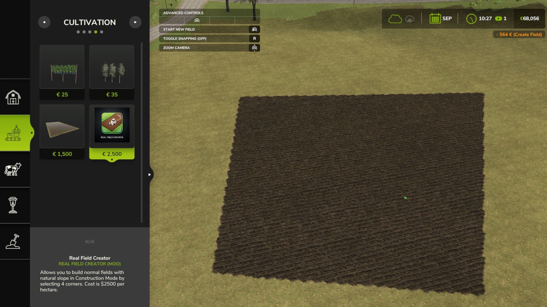 Real Field Creator