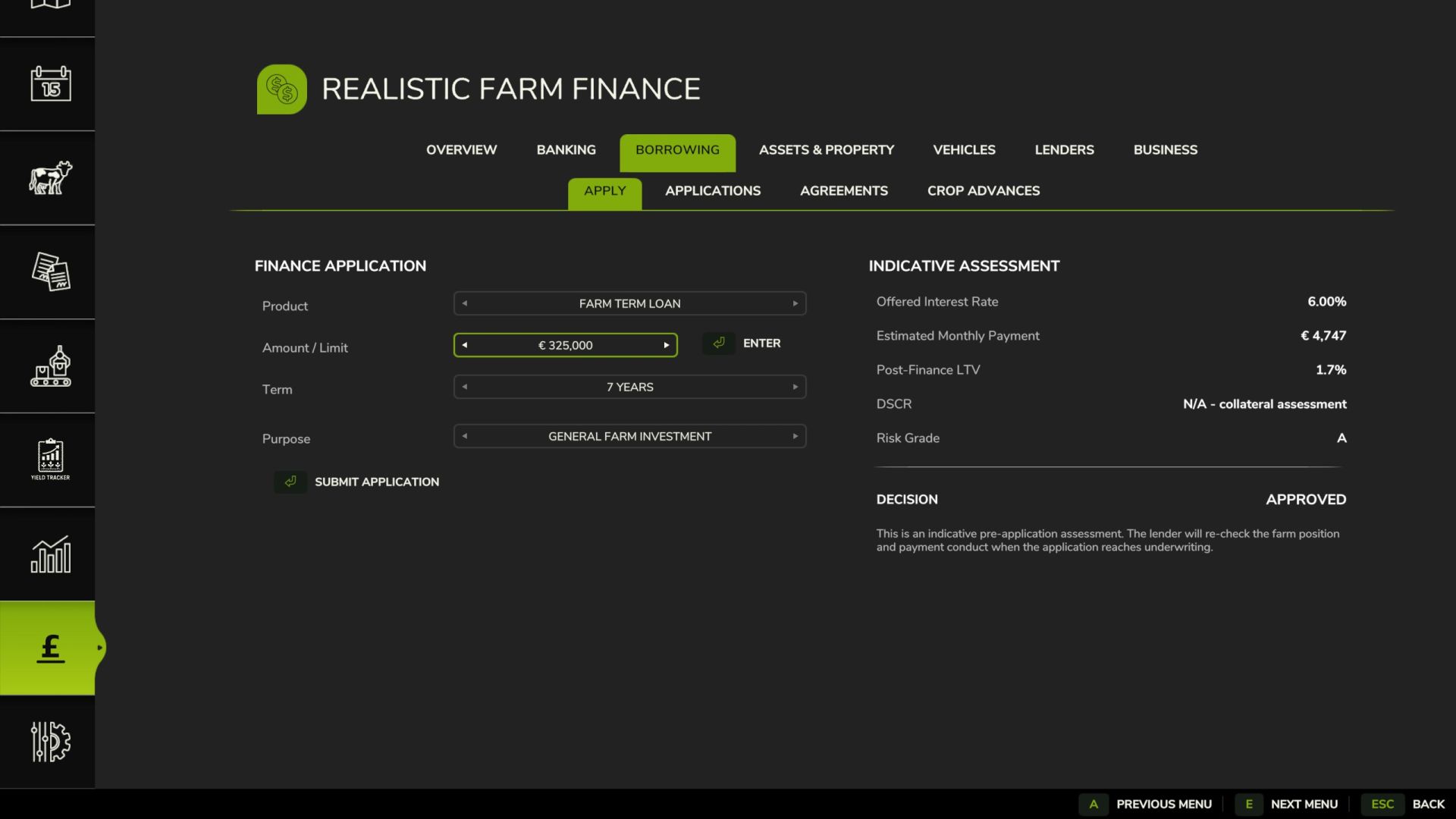 Finanzas agrícolas realistas