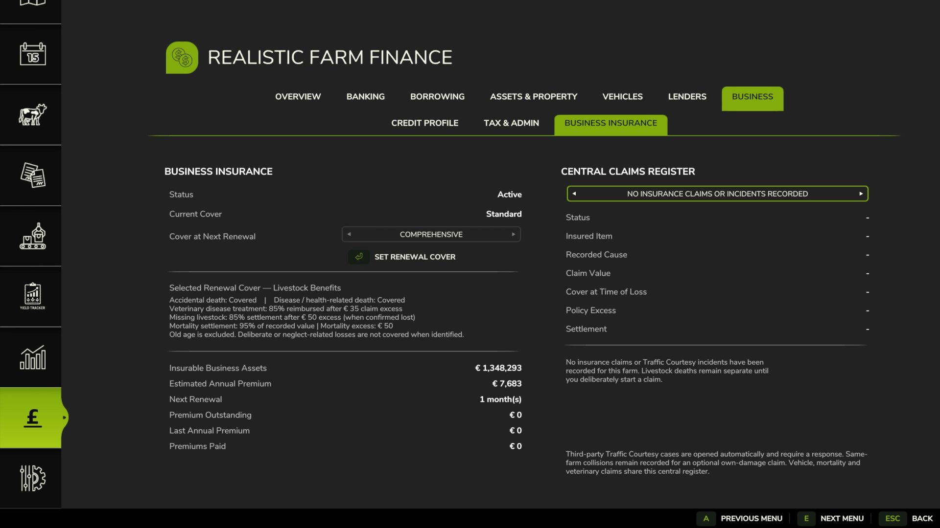 Finanzas agrícolas realistas