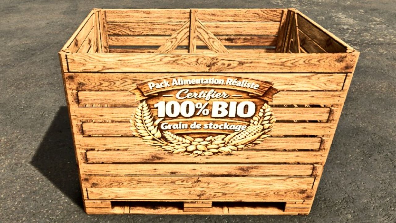 Paquete de comida realista