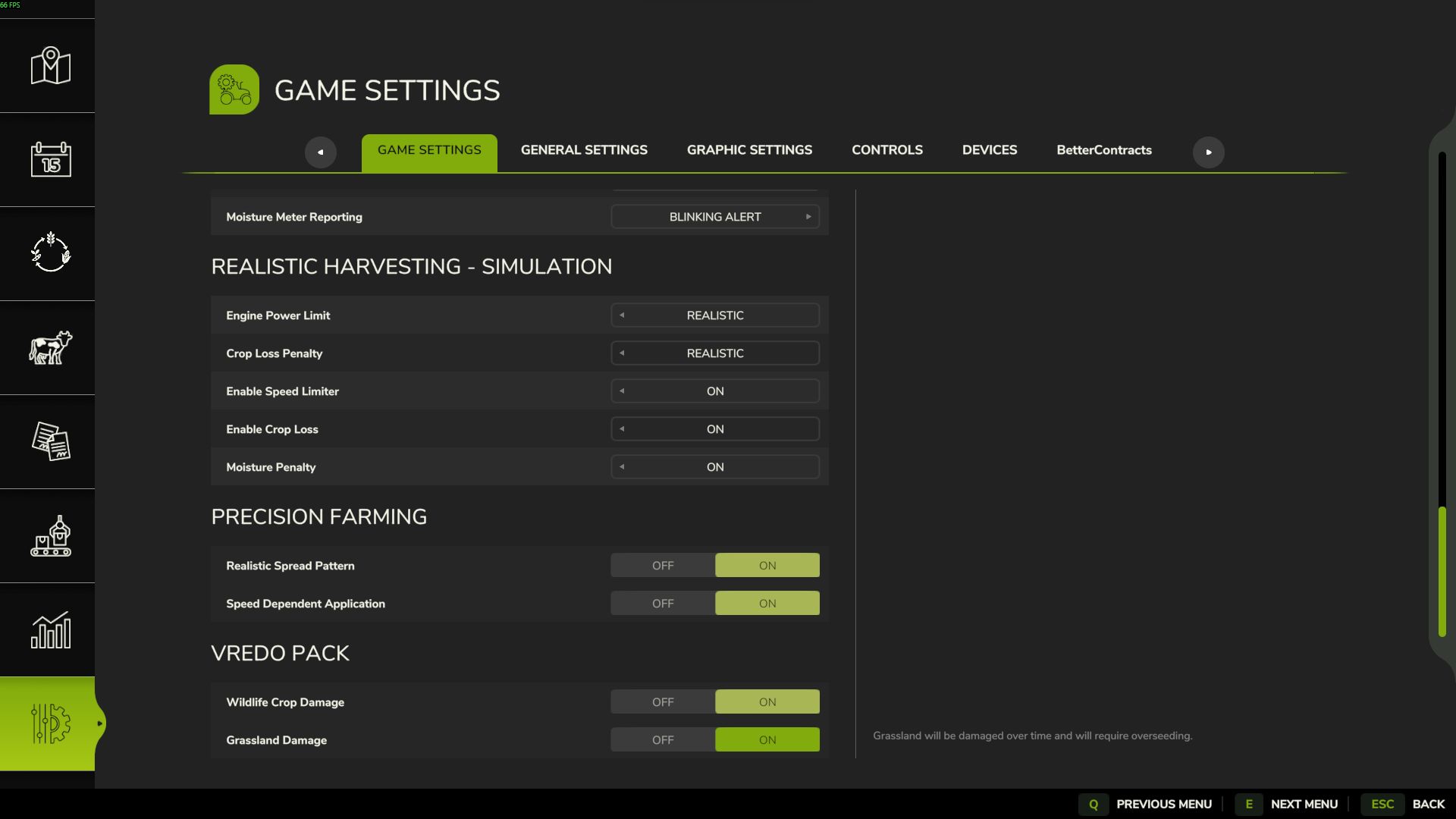 Realistic Harvesting