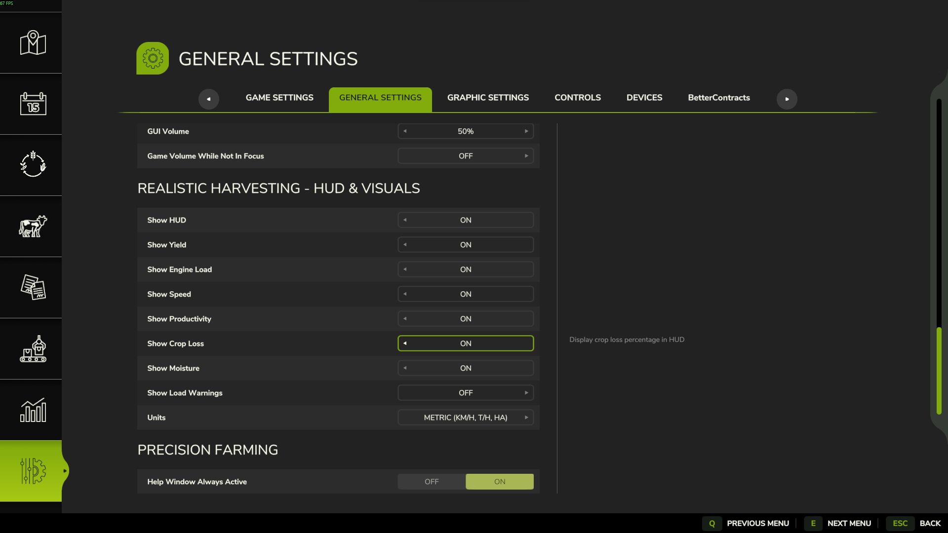Realistic Harvesting