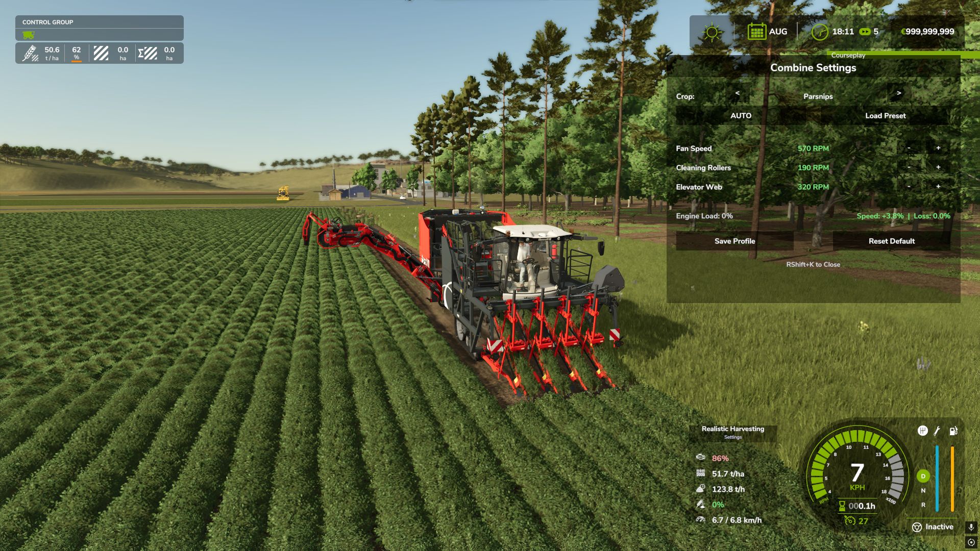 Реалистичная уборка урожая