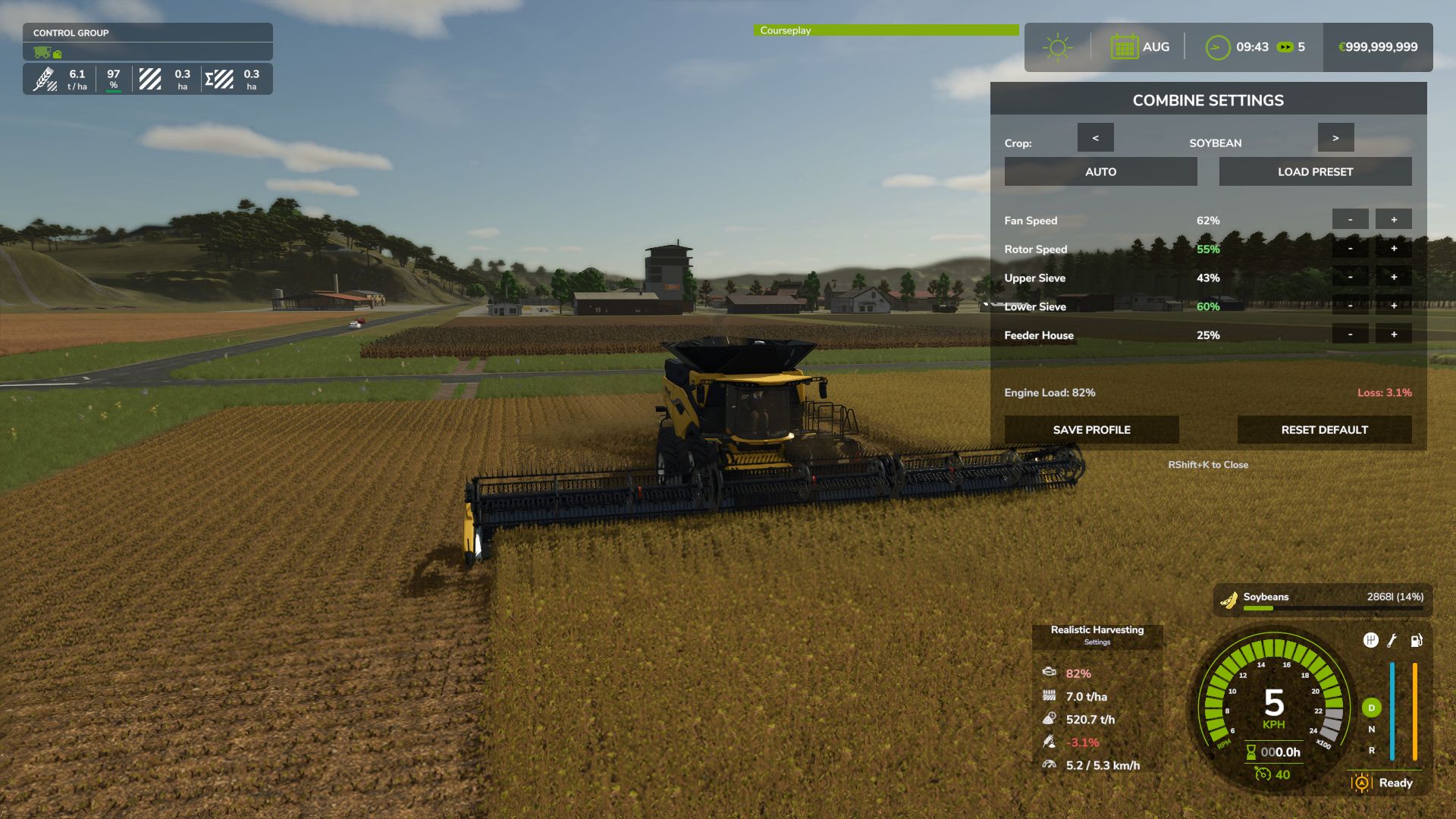 Realistic Harvesting