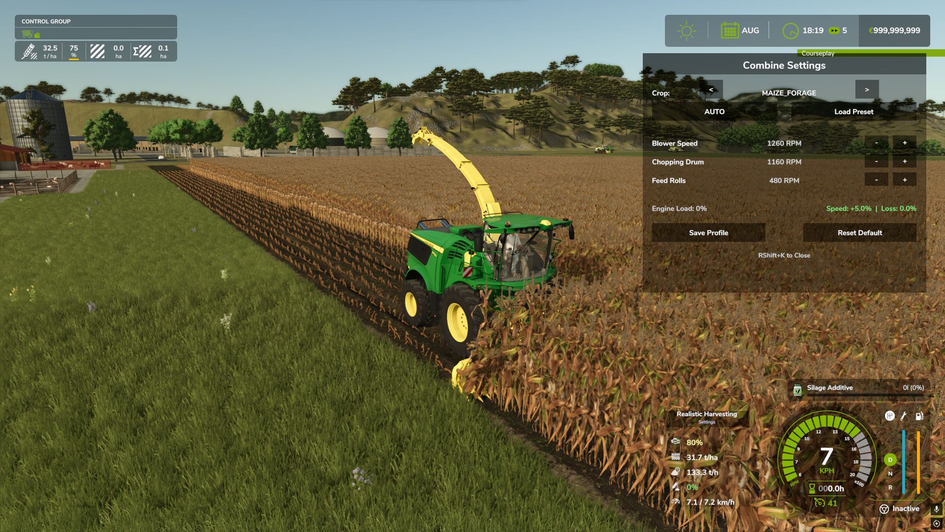 Реалистичная уборка урожая