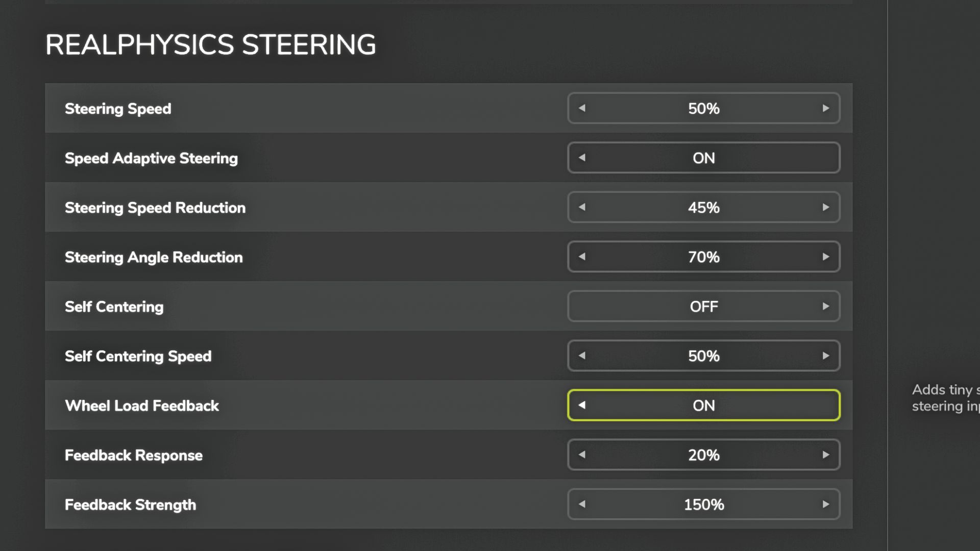 RealPhysics Steering