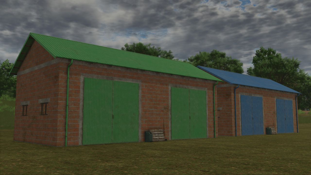 Garagem de Tijolos Vermelhos