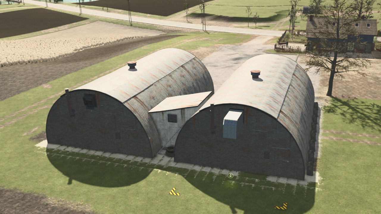 Hangars Quonset Renforcés Pour Plantes Sarclées & Copeaux De Bois