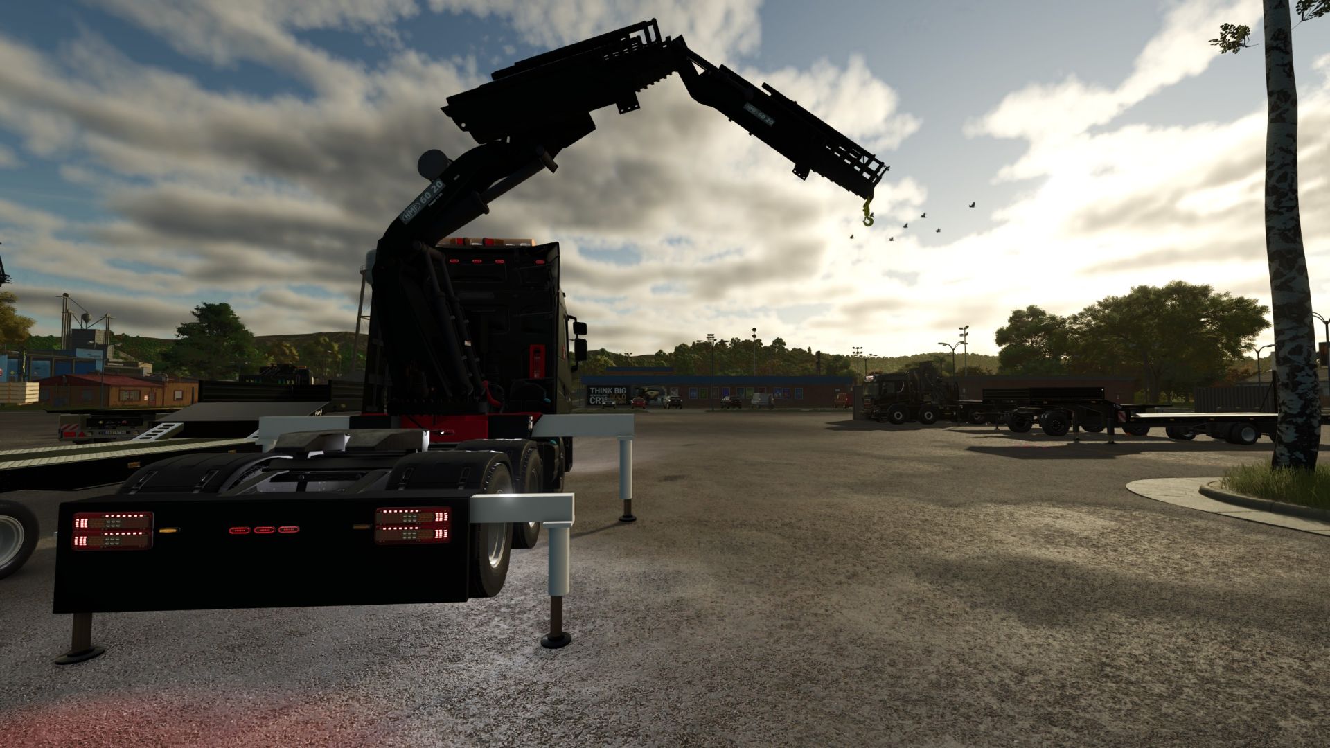 Renault T HMF 60 20 Crane + Fly jib FS25 thumbnail 2
