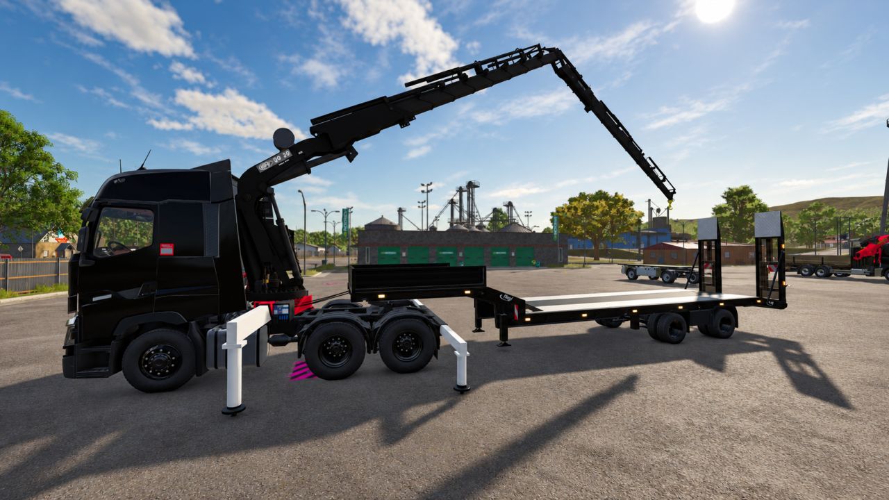 Renault T HMF 60 20 Crane + Fly jib FS25 thumbnail 3